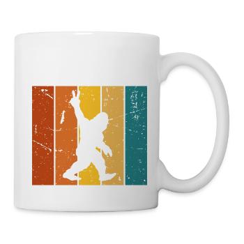 Gorilla Geschenk Vintage - Tasse - Weiß - Rechts