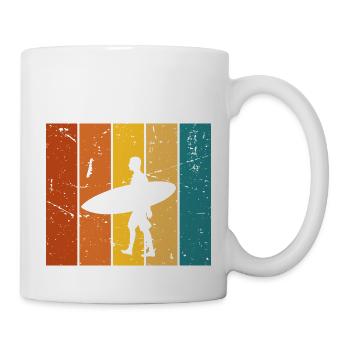 Surf cadeau Vintage - Mug blanc - blanc - Droite