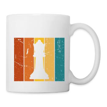 Vintage-Geschenk-Schachspiel - Tasse - Weiß - Rechts