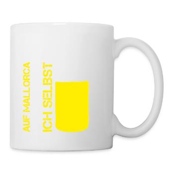 Lustiges AUF MALLORCA BIN ICH NICHT ICH SELBST 23 - Tasse - Weiß - Rechts