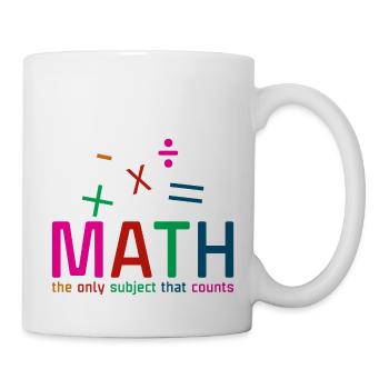Math, The Only Subject That Counts 2 - Mug - white - Right