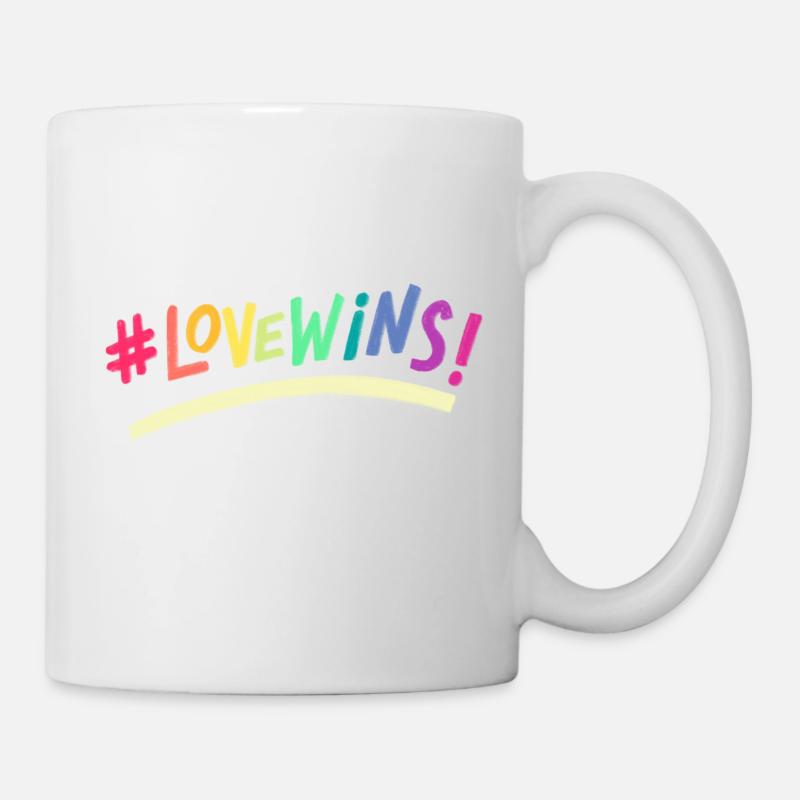 L’amour gagne - Mug blanc - blanc