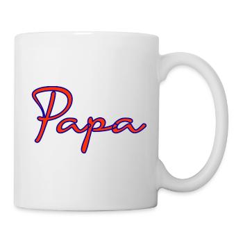 ALLES GUTE ZUM GEBURTSTAG, PAPA. PAPA. VATERTAG. VATER - Tasse - Weiß - Rechts