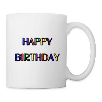 ALLES GUTE ZUM GEBURTSTAG. ALLES GUTE ZUM GEBURTSTAG. JAHRESTAG. - Tasse - Weiß - Rechts