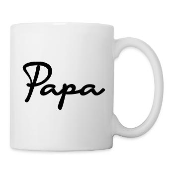 VATERTAG. ALLES GUTE ZUM GEBURTSTAG, PAPA. PAPA. ALLES GUTE ZUM GEBURTSTAG - Tasse - Weiß - Rechts