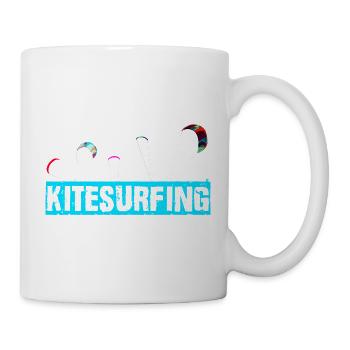 Kitesurfing - Tasse - Weiß - Rechts