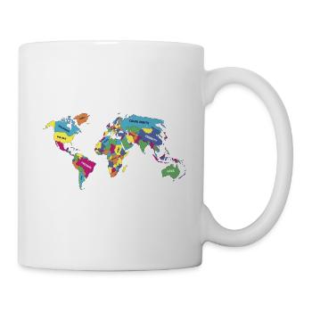 LGBT Pride Monat LGBTQ Weltkarte - Tasse - Weiß - Rechts