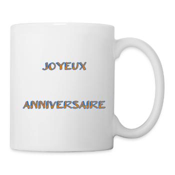 ALLES GUTE ZUM GEBURTSTAG. ALLES GUTE ZUM GEBURTSTAG. JAHRESTAG. - Tasse - Weiß - Rechts
