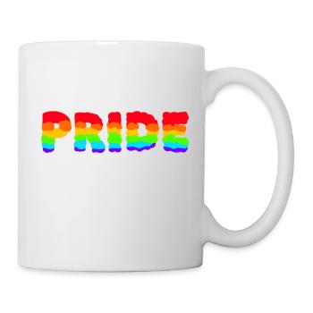 PRIDE LGBTQ+ SLOGAN - Tasse - Weiß - Rechts