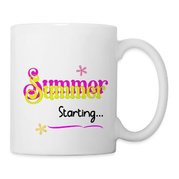 Sommer-Start-Design - Tasse - Weiß - Rechts