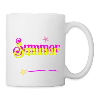 Sommerstart - Summer Vibes - Tasse - Weiß - Rechts