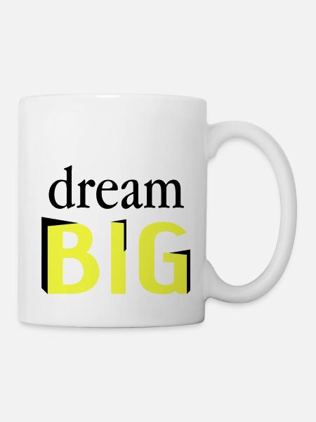 Rêvez grand - Mug blanc - blanc