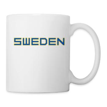 Schweden - Tasse - Weiß - Rechts