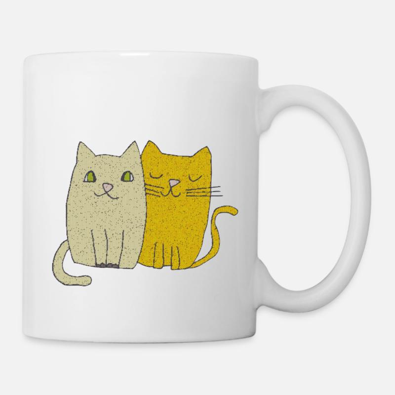 L’amour des chats - Mug blanc - blanc