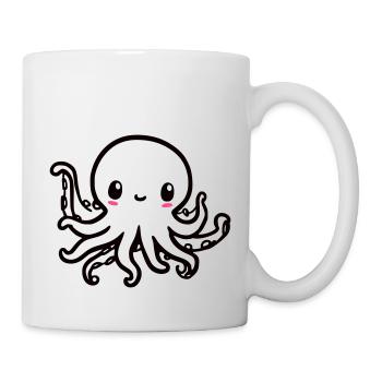 Cute Octopus Kawaii - Mug - white - Right