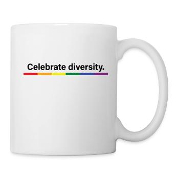 Celebrate diversity - Mug - white - Right