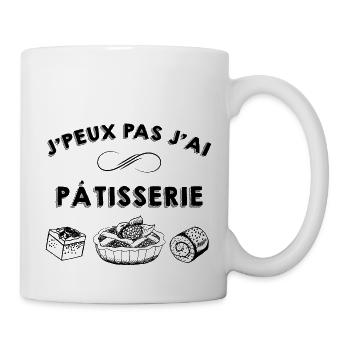 J' Peux Pas J'ai patisserie Homme Et Femme - Mug blanc - blanc - Droite