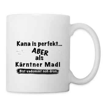 Kärntner Madl - Tasse - Weiß - Rechts