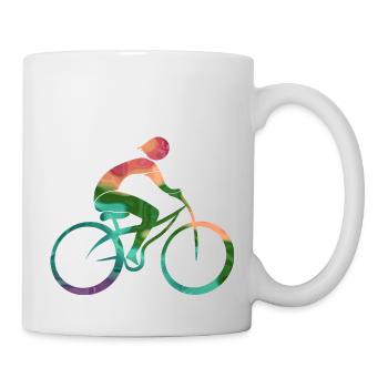 Cycliste - Mug blanc - blanc - Droite