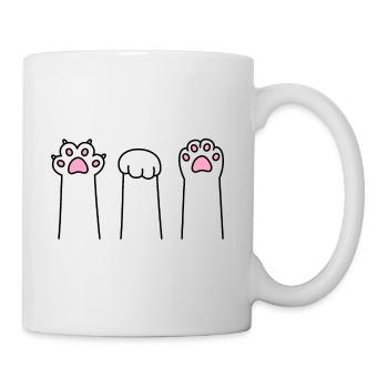 Scissors Stone Paper Cat Paw Game Cat Paws - Mug - white - Right