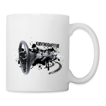 Kurvendompteur Kurvensüchtig - Die Steuerungskunst - Tasse - Weiß - Rechts