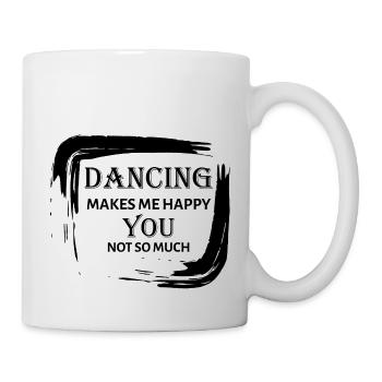 Dancing Dance Music - Tasse - Weiß - Rechts