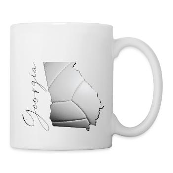 Géorgie (États-Unis) | Vrai volley-ball | Carte Scpt - Mug blanc - blanc - Droite