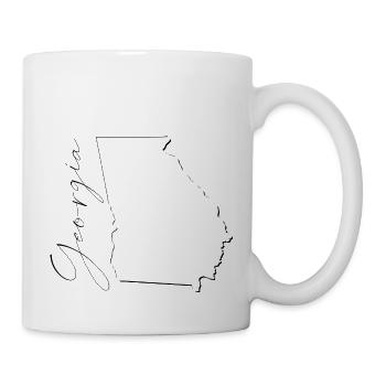Georgia (USA) | Map | Shadow Script - Mug - white - Right