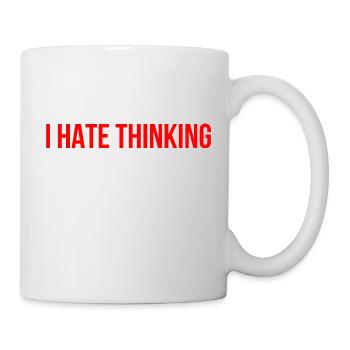 I hate to think English language - Mug - white - Right