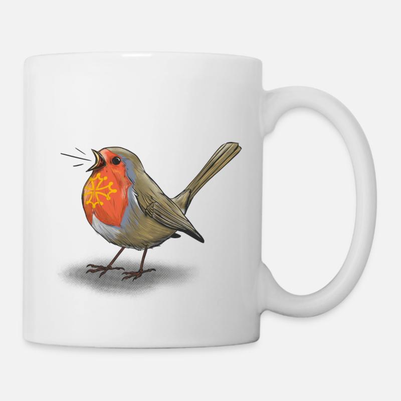 Occitan robin - Mug - white