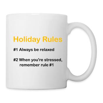 Holiday Rules - Mug - white - Right