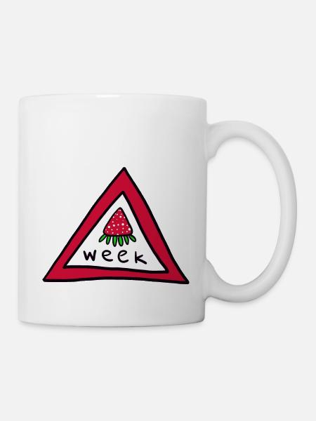 strawberryweek - Erdbeerwoche - Tasse - Weiß