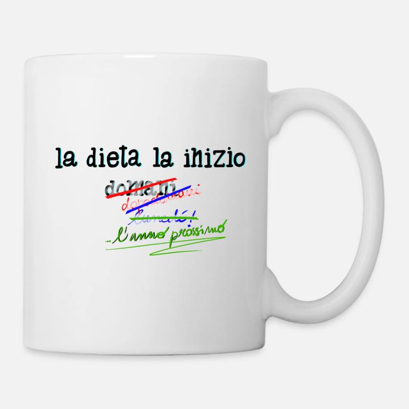 Commencer le régime - Mug blanc - blanc