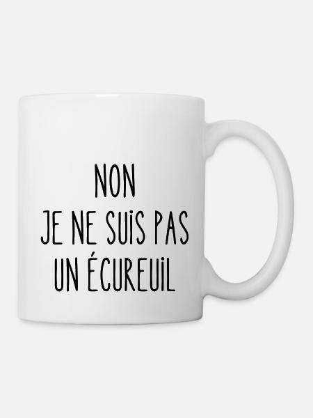 non je ne suis pas un écureuil - Mug blanc - blanc