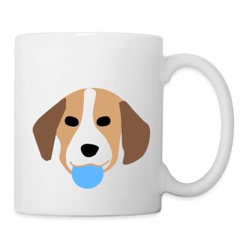Visage de chiot 3 - Mug blanc - blanc - Droite