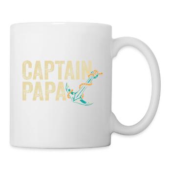 Captain Papa Sailing Life Boating Sailor - Mug - white - Right