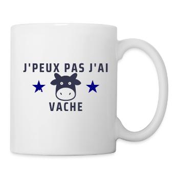 J'peux pas j'ai vache - Mug blanc - blanc - Droite