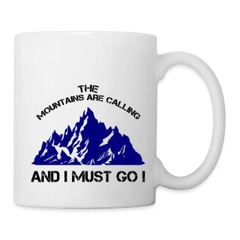 Les montagnes appellent I Must Go - Mug blanc - blanc - Droite