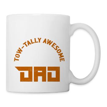 Tow-Tally Awesome Dad Trucking Tow Truck Driver - Tasse - Weiß - Rechts