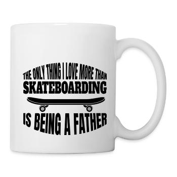 Skateboard Skaten Skater Skate-Fan Skateboarding - Tasse - Weiß - Rechts