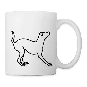 Miniature Pinscher Lineart 1 - Mug - white - Right