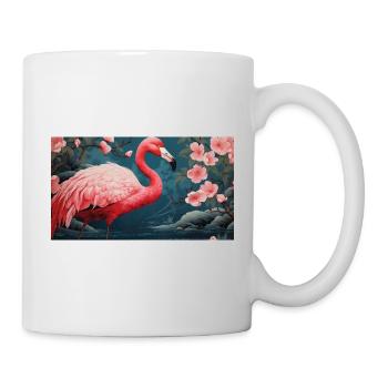 Flamingo (no2) - Japanese - Mug blanc - blanc - Droite