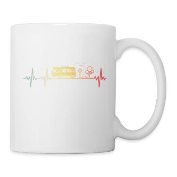 Camper Trekking Motorhome Frequency Retro - Mug - white - Right