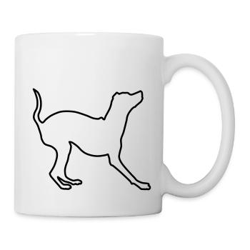 Miniature Pinscher Contours 1 - Mug - white - Right