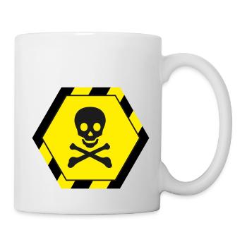 Totenkopf - Tasse - Weiß - Rechts