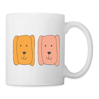 hunde lustig - Tasse - Weiß - Rechts