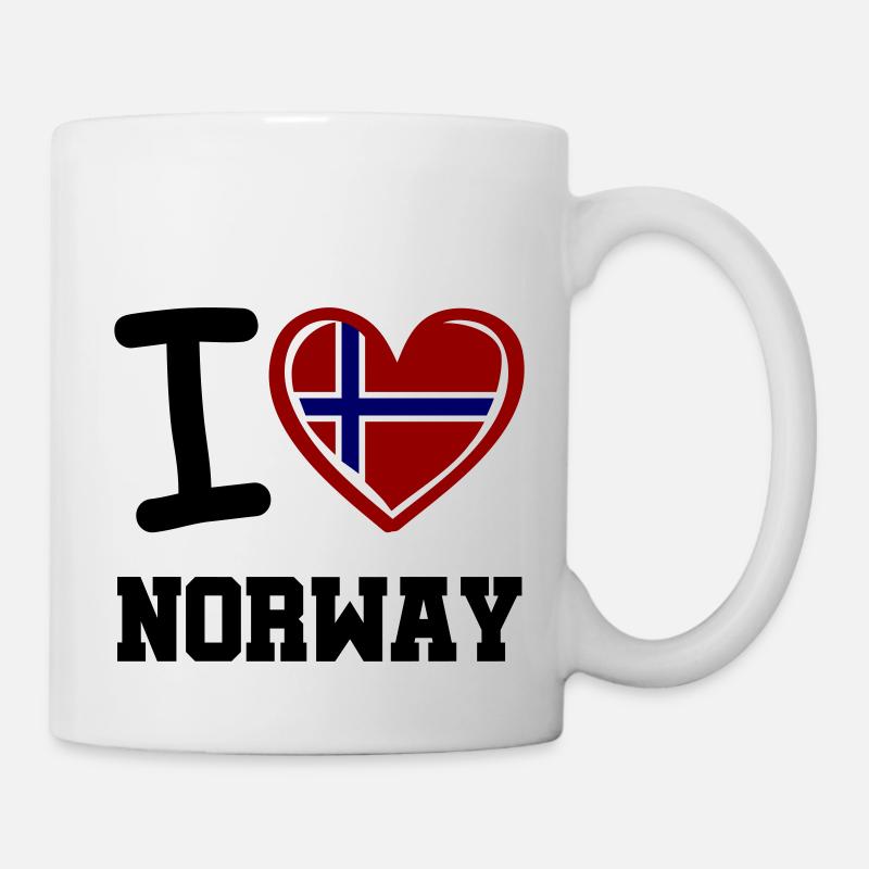 i love norway - Tasse - Weiß