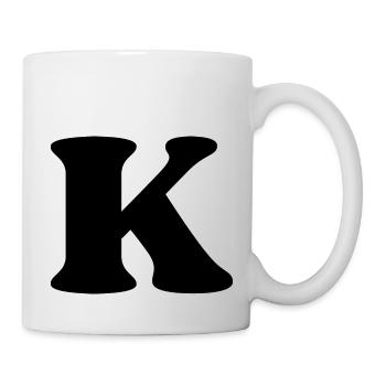 Letter k - Mug - white - Right