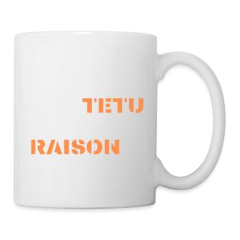 je ne suis pas têtu j'ai simplement raison - Mug blanc - blanc - Droite