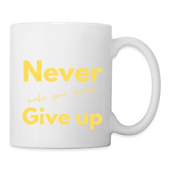 never give up 2 - Mug blanc - blanc - Droite